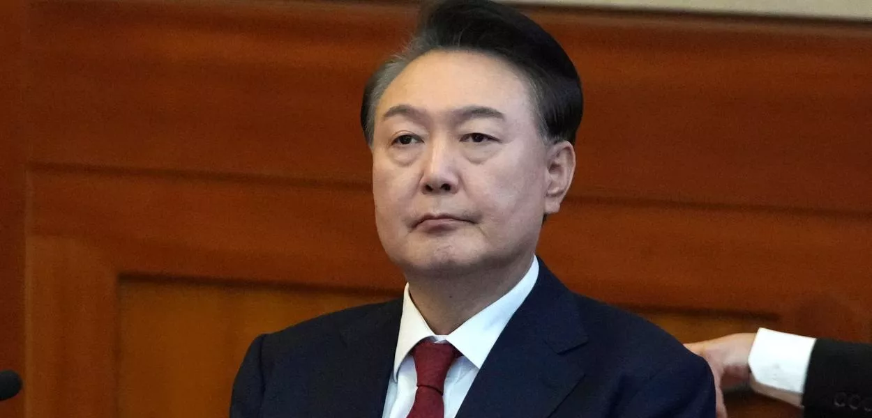 FILE - South Korea's impeached President Yoon Suk Yeol attends a hearing of his impeachment trial at the Constitutional Court in Seoul, South Korea, on Feb. 11, 2025. (AP Photo/Lee Jin-man, Pool, File) (Photo: Lee Jin-man)