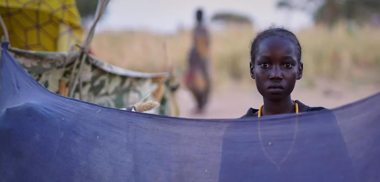 A UNICEF photo shows a woman from Al-Faschir in a displacement camp in Tawila, where she sought refuge from the fighting between government troops and the RSF.  (Photo: Mohammed Jammal)