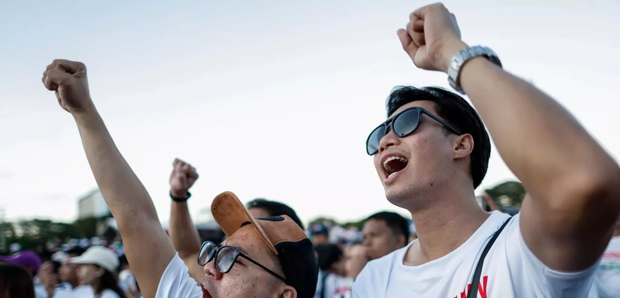 Police estimated that 550,000 people attended the rally in Rizal Park on Sunday, according to the Manila City Public Information Office. (Photo: Mark Cristino)