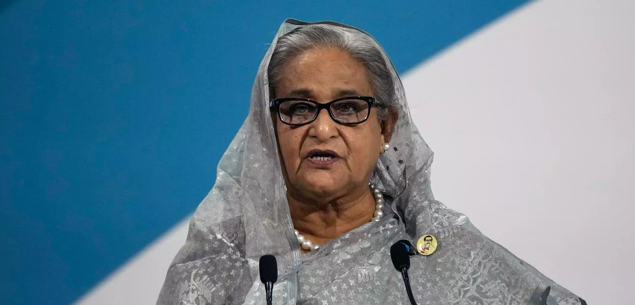 Hasina, who is in exile in India, has called the trial farcical and denied all the charges against her. (Photo: Christophe Ena)